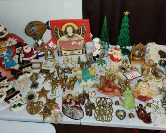 Small representation of some of the Christmas items available