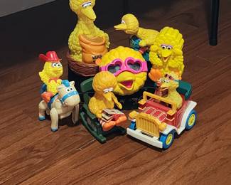 Some of the Big Bird toys that will be available