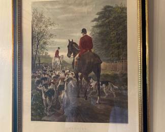 Hunt Scene Fine Print