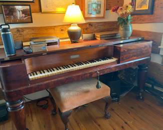 Nunns, Clark Company:  Piano maker John Clark joined the firm of “R & W Nunns” in 1833 and the firm was reorganized as “Nunns, Clark & Company”  William Nunns withdrew from the partnership in 1839 and left New York until 1843.  The firm was then reorganized as “R. Nunns & Clark”.