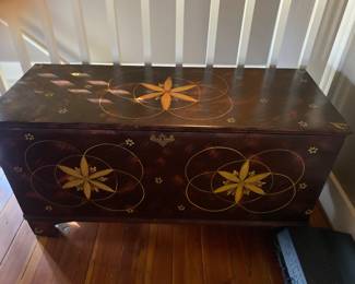 Hand Painted Blanket Chest