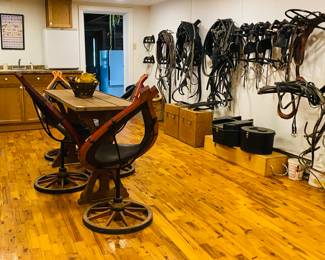 Chairs and Table~ Horse Tack and Supplies