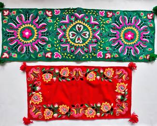Two South American Folk Art Handmade Table Runners
Lot #: 85