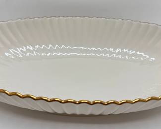 Lenox Symphony Oval Porcelain Bowl With Gold Trim, Appears Unused
Lot #: 83