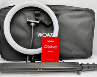 Wonew 12 Inch Selfie Ring Light With Phone Clip & Stand, New In Original Case
Lot #: 133