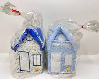 Two New Quilted Cosies For Tissues Boxes Shaped Like Houses
Lot #: 95