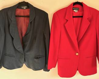 Two Women's Jackets: Vintage Pierre Cardin, Large & Sag Harbor, Size 10, Freshly Dry Cleaned
Lot #: 137