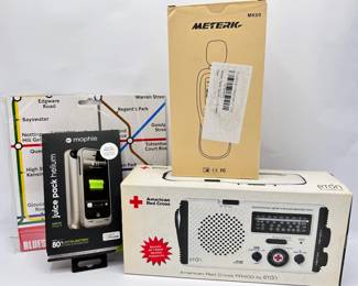 New Eton FR400 Emergency Radio, Meterk Sound Meter, Mophie Juice Pack & More
Lot #: 145