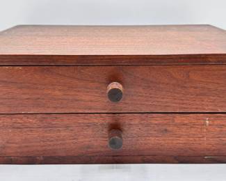 Vintage Solid Wood Two Drawers Storage Box
Lot #: 120