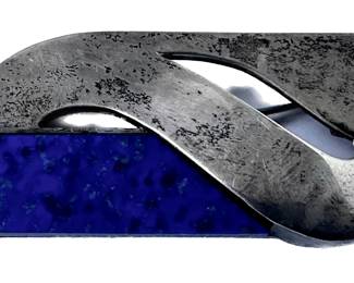 Vintage Cartier Sterling Silver & Rectangular Shaped Gemstone Brooch Pendant
Lot #: 5