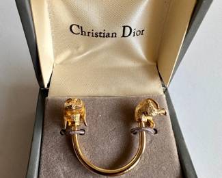 Vintage Christian Dior Dachshund Dog Key Ring
Lot #: 6