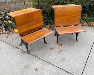 Antique School Desks