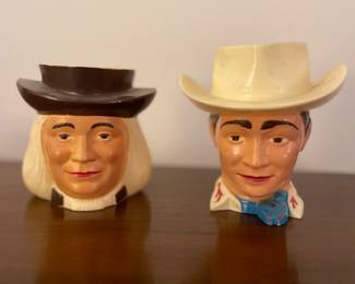 Vintage Plastic Character Mugs