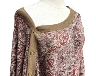 New With Tags Chicos Reversible Poncho Wrap
