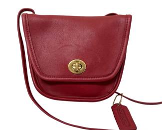 Vintage Leather Coach Mini Purse
