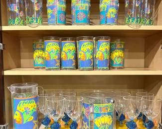 Vintage Plastic Poolside Serving Set
