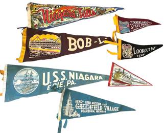 Vintage Felt Flags
