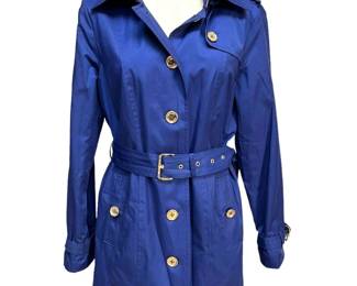 Michael Kors Cobalt Blue Trench Coat
