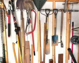 Large Lot of Hand and Yard Tools