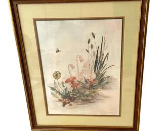 “Taylor Hollow” Signed Floral Watercolor
