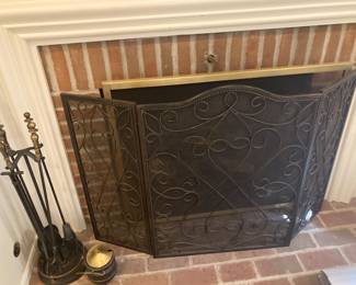 Fireplace Screen & Tools
