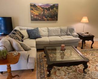 MILES TALBOTT Sectional, POTTERY BARN Area Rug