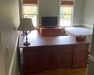 Amish Custom Built Cherry Desk & Lateral File