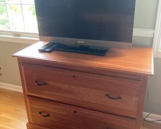 Cherry Amish Custom Built Lateral File Cabinet