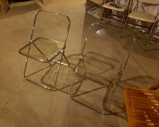 Plia folding chairs, Italy
