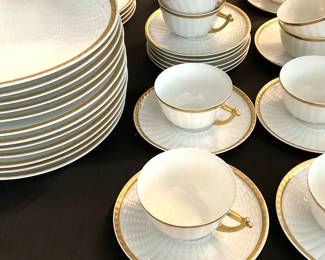 39 pieces of Haviland Limoges china