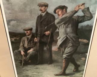 The Great Triumvirate (by Clement Flower) preceded The Big Three of Palmer, Nicklaus and Player and consisted of Open Championship victors and golfing greats JH Taylor, James Braid, and Harry Vardon.