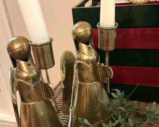 Angel candleholders