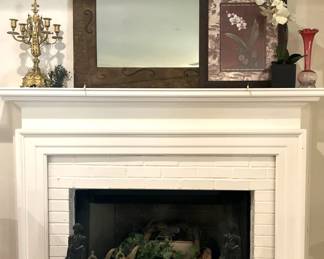 Candelabra; large mirror