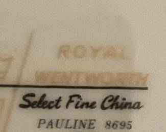 Royal Wentworth "Pauline" china