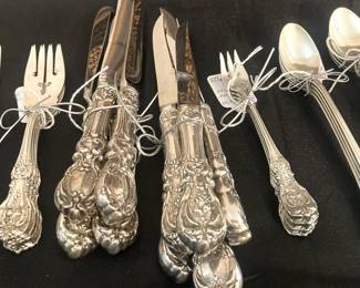 Extra selections of Francis I sterling silver dinnerware