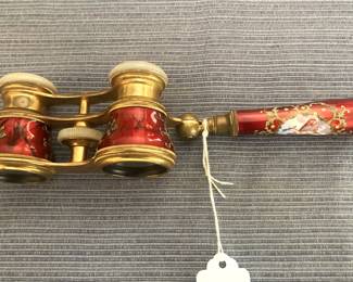 Antique La Reine opera glasses from Paris