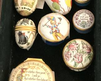 More Limoges enamel boxes