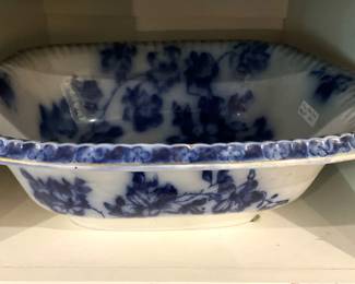 Large flow blue bowl