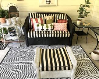 Great variety of outdoor furniture; several outdoor rugs