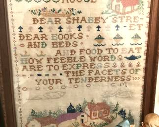 Antique sampler