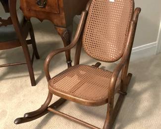Small vintage Bentwood rocker