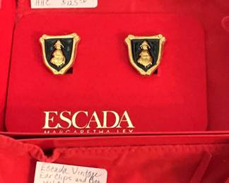Vintage Escada  ear clips