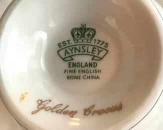 Aynsley "Golden Crocus"  - fine English bone china
