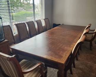 Henley Extension Dining Room Table + Two Arm Chairs + Eight Side Chairs Set