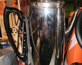 Vintage General Electric (GE) Electric Coffee Percolator, Chrome