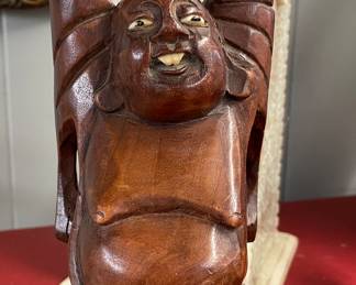 Hand Carved Happy Budha 