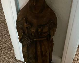 Chalk Art Figurine St. Francis