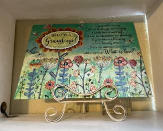 Grandma Glass Cutting Board/Counter Hot Plate