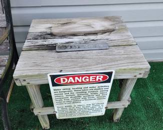 Outdoor Wooden Side Table