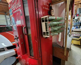 Side of Coke Machine